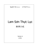 Trọn Bộ Lịch Sử Việt Nam - Lam Sơn Thực Lục