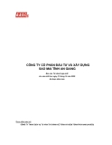 CÔNG TY CỔ PHẦN ĐẦU TƯ VÀ XÂY DỰNG SAO MAI - BÁO CÁO CỦA HỘI ĐỒNG QUẢN TRỊ BÁO CÁO KIỂM TOÁN NĂM 2008