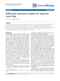 Báo cáo y học: "Differential expression analysis for sequence count data"