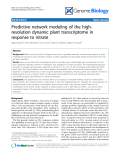 Báo cáo y học: "Predictive network modeling of the highresolution dynamic plant transcriptome in response to nitrate"