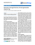 Báo cáo y học: "Genomics through the lens of next-generation sequencing"