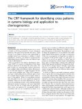 Báo cáo y học: "The CRIT framework for identifying cross patterns in systems biology and application to chemogenomics"