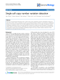 Báo cáo y học: " Single-cell copy number variation detection"