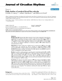 Báo cáo y học: "Daily rhythm of cerebral blood flow velocity"