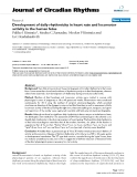 Báo cáo y học: "Development of daily rhythmicity in heart rate and locomotor activity in the human fetus"