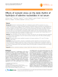 Báo cáo y học: " Effects of restraint stress on the daily rhythm of hydrolysis of adenine nucleotides in rat serum"
