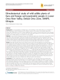 Báo cáo y học: " Ethnobotanical study of wild edible plants of Kara and Kwego semi-pastoralist people in Lower Omo"