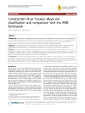 Báo cáo y học: "onstruction of an Yucatec Maya soil classification and comparison with the WRB framework"