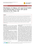 Báo cáo y học: " Ethnobotany of religious and supernatural beliefs of the Mising tribes of Assam with special reference to the ‘Dobur Uie’"