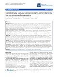 Báo cáo y học: "Subcoronary versus supracoronary aortic stenosis. an experimental evaluation"