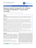 Báo cáo y học: "Rapamycin-loaded nanoparticles for inhibition of neointimal hyperplasia in experimental vein grafts"