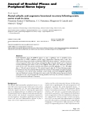 Báo cáo y học: "Acetyl salicylic acid augments functional recovery following sciatic nerve crush in mice"