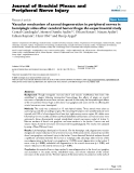 Báo cáo y học: "Vascular mechanism of axonal degeneration in peripheral nerves in hemiplegic sides after cerebral hemorrhage: An experimental study"