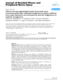 Báo cáo y học: "Clinical and neurophysiological study of peroneal nerve mononeuropathy after substantial weight loss in patients suffering from major depressive and schizophrenic disorder: Suggestions on patients' management"