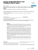 Báo cáo y học: "Concomitant presentation of carpal tunnel syndrome and trigger finger"