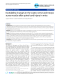 Báo cáo y học: "Excitability changes in the sciatic nerve and triceps surae muscle after spinal cord injury in mice."