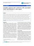 Báo cáo y học: "Complex regional pain syndrome with associated chest wall dystonia: a case report"