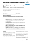 Báo cáo y học: "Chemical injuries of the oesophagus: aetiopathological issues in Nigeria"