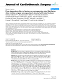 Báo cáo y học: "Dose dependent effect of statins on postoperative atrial fibrillation after cardiac surgery among patients treated with beta blockers"