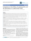 Báo cáo y học: " Comparison of side effects of oxytetracycline and talc pleurodesis: an experimental study."