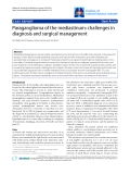 Báo cáo y học: "Paraganglioma of the mediastinum: challenges in diagnosis and surgical management."