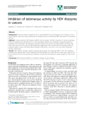 báo cáo khoa học: " Inhibition of telomerase activity by HDV ribozyme in cancers"