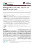 Báo cáo y học: "BMP-2 gene-fibronectin-apatite composite layer enhances bone formation"