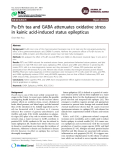 Báo cáo y học: "Pu-Erh tea and GABA attenuates oxidative stress in kainic acid-induced status epilepticu"