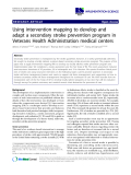 báo cáo khoa học: " Using intervention mapping to develop and adapt a secondary stroke prevention program in Veterans Health Administration medical centers"