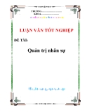 Luận văn: Quản trị nhân sự