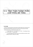 Tính toán thành phần cấp phối bê tông