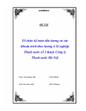 Đề tài " Tổ chức kế toán tiền lương và các khoản trích theo lương ở Xí nghiệp Thoát nước số 3 thuộc Công ty Thoát nước Hà Nội "