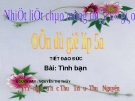 Giáo án điện tử môn Đạo đức lớp 5: Tình Bạn