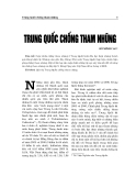 Báo cáo nghiên cứu khoa học " Trung Quốc chống tham nhũng "