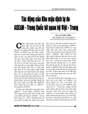 Báo cáo nghiên cứu khoa học " Tác động của Khu mậu dịch tự do Asean - Trung Quốc tới quan hệ Việt - Trung "