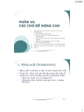 PHẦN VI: CÁC CHỦ ĐỀ NÂNG CAO