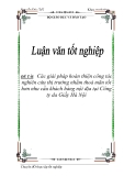 Các giải pháp hoàn thiện công tác nghiên cứu thị trường nhằm thoả mãn tốt hơn nhu cầu khách hàng nội địa tại Công ty da Giầy Hà Nội