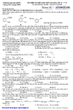 Đề thi môn hóa học lớp 12 trường KHTN 