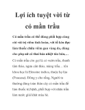 Lợi ích tuyệt vời từ cỏ mần trầu