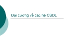 Đại cương về các hệ CSDL