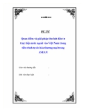 Đề tài “Quan điểm và giải pháp thu hút đầu tư trực tiếp nước ngoài vào Việt Nam trong tiến trình tự do hóa thương mại trong ASEAN”