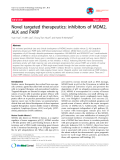 Báo cáo y học: " Novel targeted therapeutics: inhibitors of MDM2, ALK and PARP"