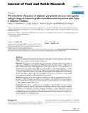 Báo cáo y học: "Threshold for detection of diabetic peripheral sensory neuropathy using a range of research grade monofilaments in persons with Type 2 diabetes mellitu"