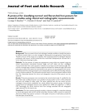 Báo cáo y học: "A protocol for classifying normal- and flat-arched foot posture for research studies using clinical and radiographic measurements"