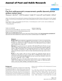 Báo cáo y học: " Can foot anthropometric measurements predict dynamic plantar surface contact area"