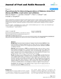 Báo cáo y học: " A questionnaire for determining prevalence of diabetes related foot disease (Q-DFD): construction and validation"