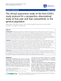 Báo cáo y học: "The clinical assessment study of the foot (CASF): study protocol for a prospective observational study of foot pain and foot osteoarthritis in the general population"