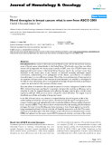 báo cáo khoa học: "Novel therapies in breast cancer: what is new from ASCO 2008"