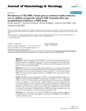 báo cáo khoa học: "Persistence of TEL-AML1 fusion gene as minimal residual disease has no additive prognostic value in CD 10 positive B-acute lymphoblastic leukemia: a FISH study"