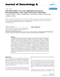 báo cáo khoa học: "Left sided inferior vena cava duplication and venous thromboembolism: case report and review of literature"